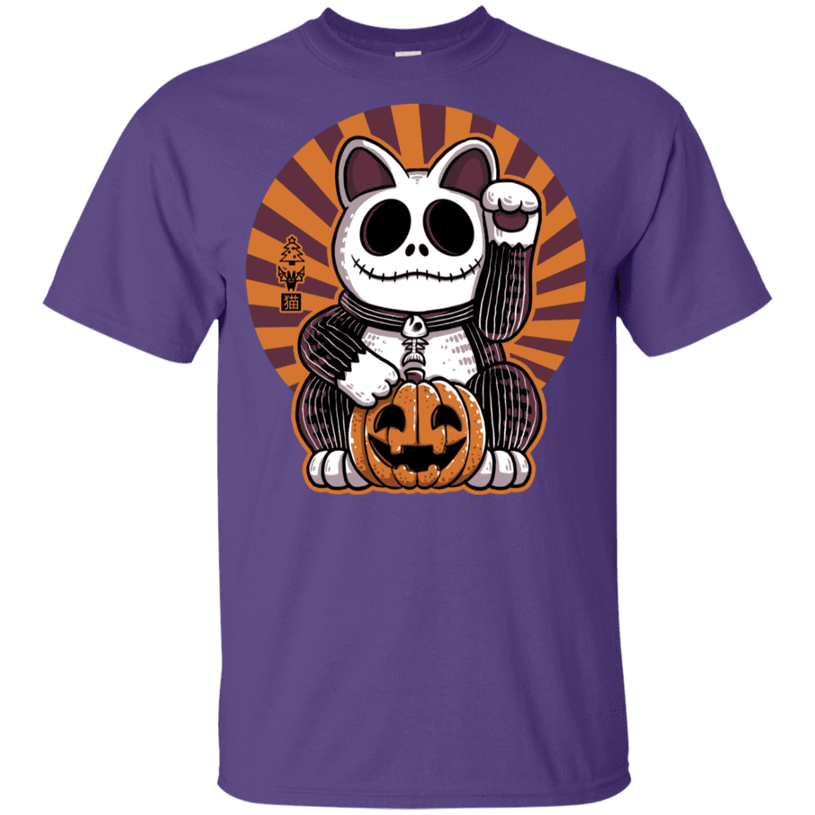 T-Shirts Purple / YXS Halloween Neko Youth T-Shirt