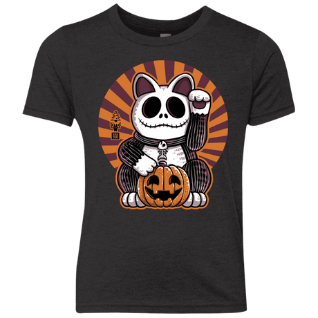 T-Shirts Vintage Black / YXS Halloween Neko Youth Triblend T-Shirt