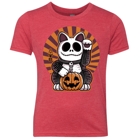 T-Shirts Vintage Red / YXS Halloween Neko Youth Triblend T-Shirt