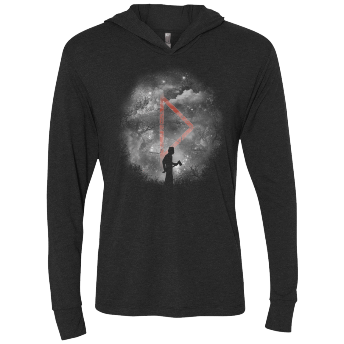 T-Shirts Vintage Black / X-Small Halloween Night Triblend Long Sleeve Hoodie Tee