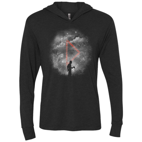T-Shirts Vintage Black / X-Small Halloween Night Triblend Long Sleeve Hoodie Tee