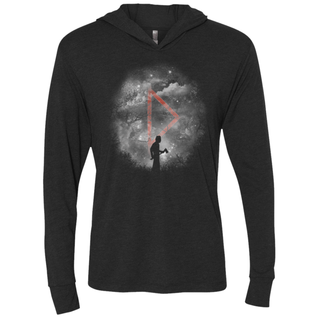 T-Shirts Vintage Black / X-Small Halloween Night Triblend Long Sleeve Hoodie Tee