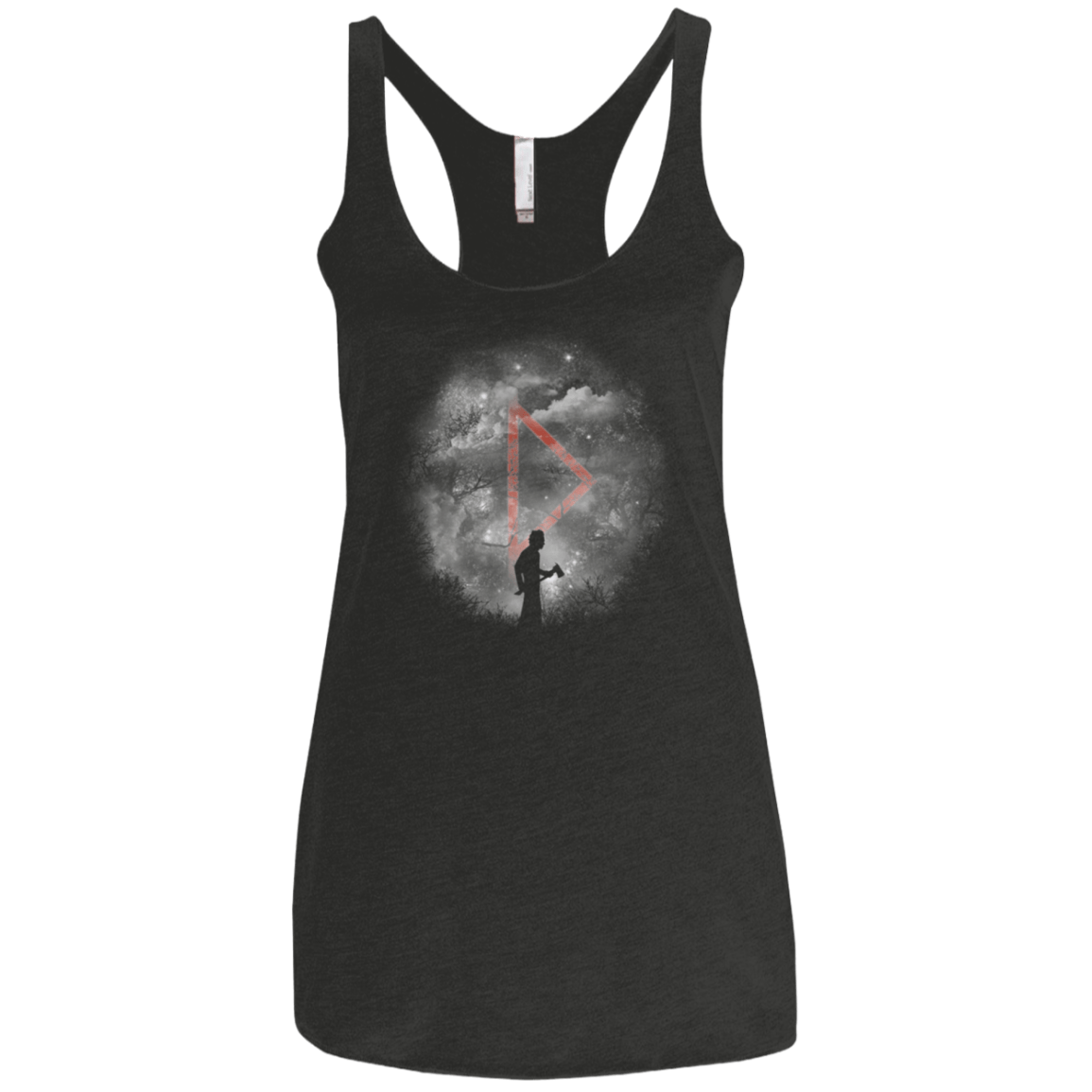 T-Shirts Vintage Black / X-Small Halloween Night Women's Triblend Racerback Tank
