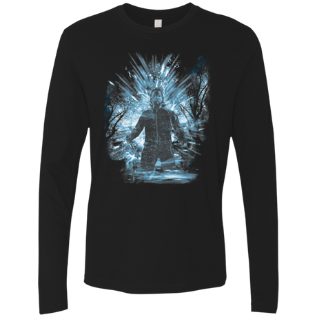 T-Shirts Black / Small Halloween Storm Blue Men's Premium Long Sleeve