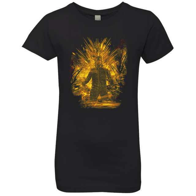 T-Shirts Black / YXS Halloween Storm Orange Girls Premium T-Shirt