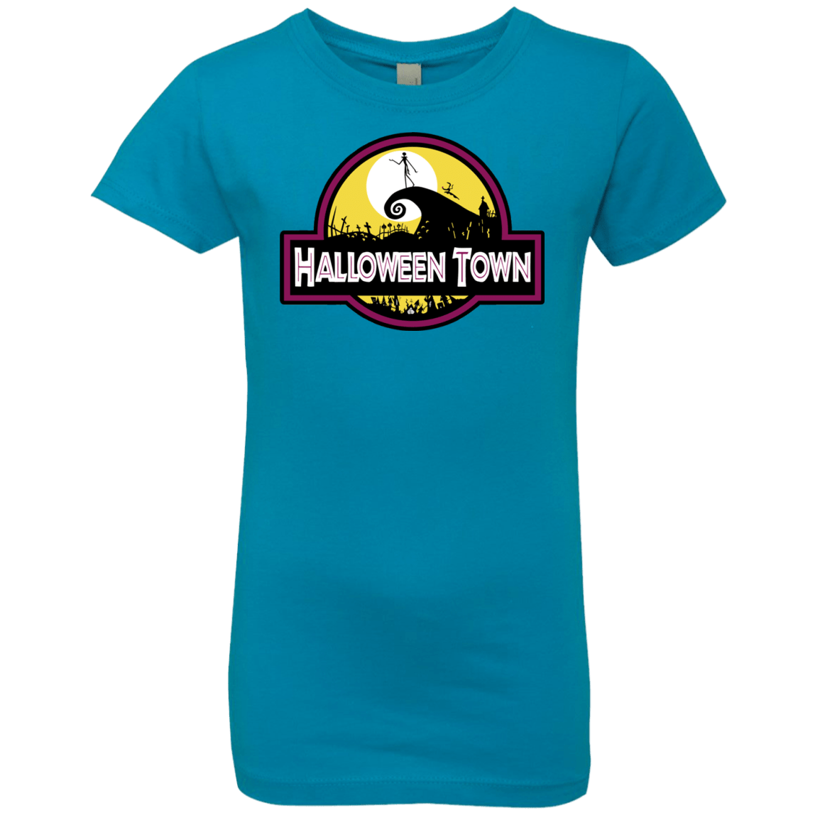 T-Shirts Turquoise / YXS Halloween Town Girls Premium T-Shirt