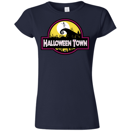 T-Shirts Navy / S Halloween Town Junior Slimmer-Fit T-Shirt