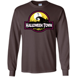 T-Shirts Dark Chocolate / S Halloween Town Men's Long Sleeve T-Shirt