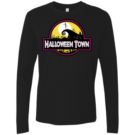 T-Shirts Black / S Halloween Town Men's Premium Long Sleeve