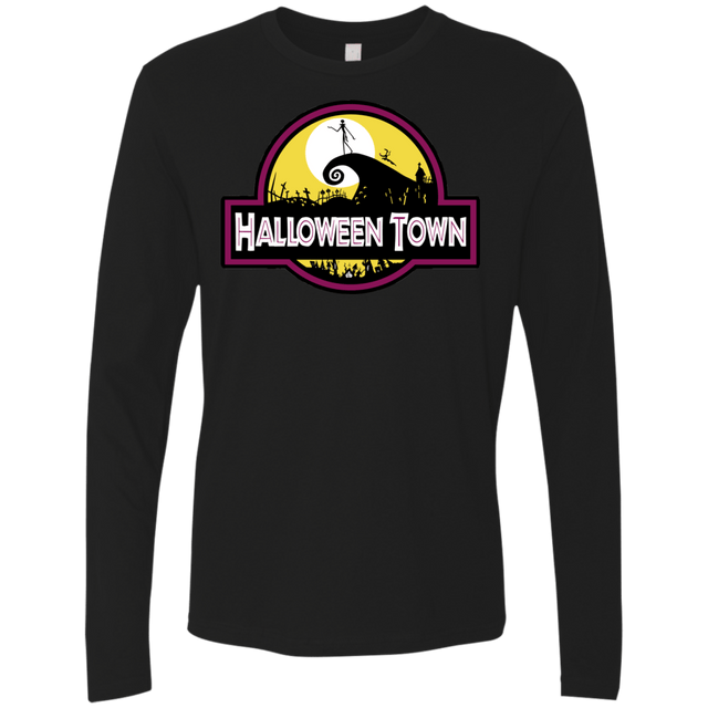 T-Shirts Black / S Halloween Town Men's Premium Long Sleeve