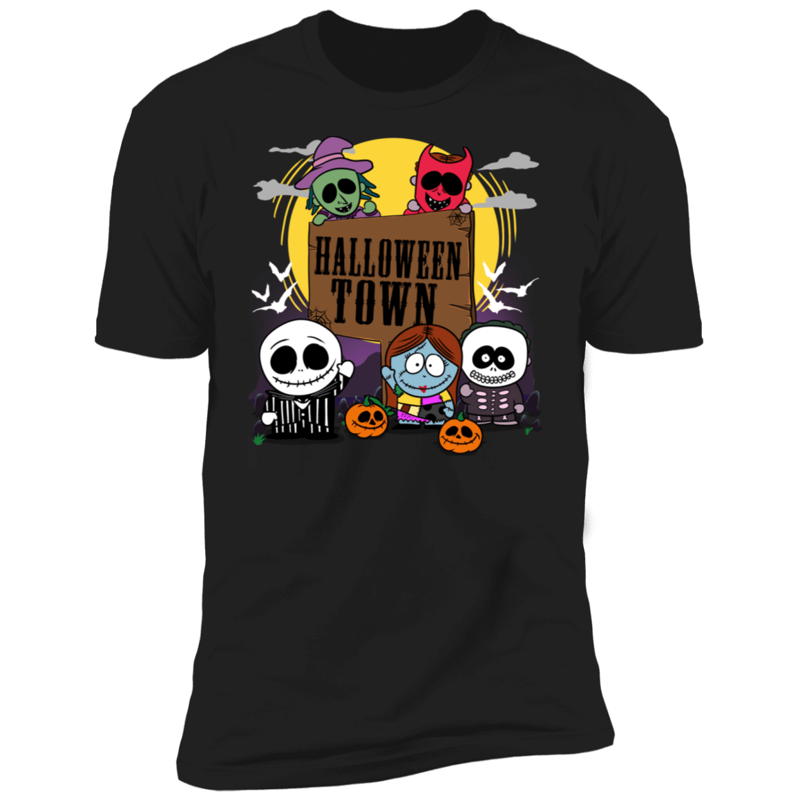 T-Shirts Black / X-Small Halloween Town Men's Premium T-Shirt
