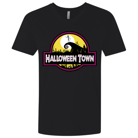 T-Shirts Black / X-Small Halloween Town Men's Premium V-Neck