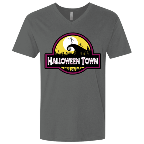 T-Shirts Heavy Metal / X-Small Halloween Town Men's Premium V-Neck