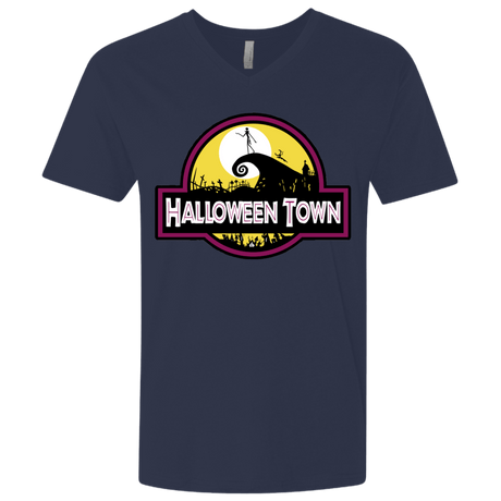 T-Shirts Midnight Navy / X-Small Halloween Town Men's Premium V-Neck