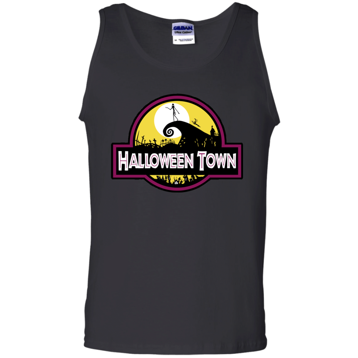T-Shirts Black / S Halloween Town Men's Tank Top