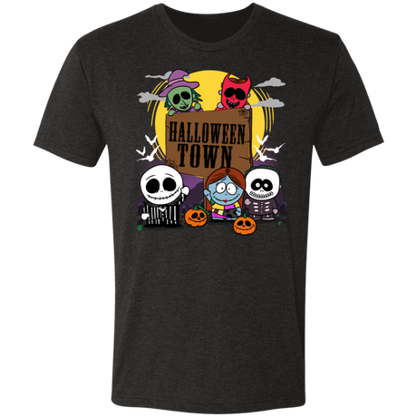 T-Shirts Vintage Black / S Halloween Town Men's Triblend T-Shirt