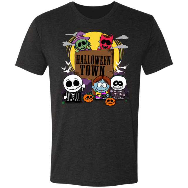T-Shirts Vintage Black / S Halloween Town Men's Triblend T-Shirt