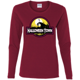 T-Shirts Cardinal / S Halloween Town Women's Long Sleeve T-Shirt