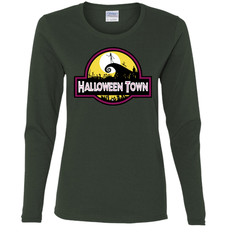 T-Shirts Forest / S Halloween Town Women's Long Sleeve T-Shirt