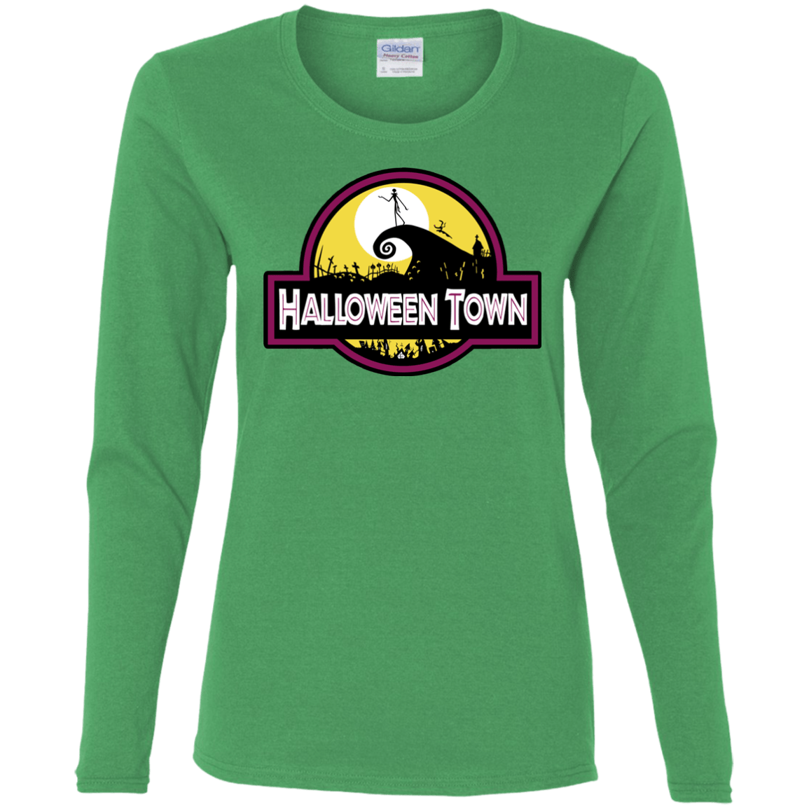 T-Shirts Irish Green / S Halloween Town Women's Long Sleeve T-Shirt