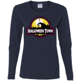 T-Shirts Navy / S Halloween Town Women's Long Sleeve T-Shirt