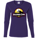 T-Shirts Purple / S Halloween Town Women's Long Sleeve T-Shirt