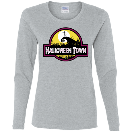 T-Shirts Sport Grey / S Halloween Town Women's Long Sleeve T-Shirt