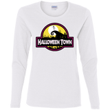 T-Shirts White / S Halloween Town Women's Long Sleeve T-Shirt