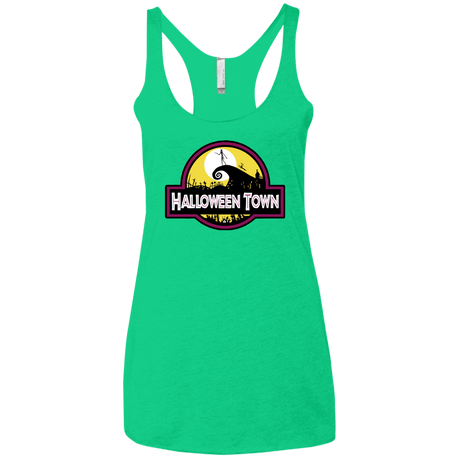 T-Shirts Envy / X-Small Halloween Town Women's Triblend Racerback Tank
