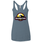 T-Shirts Indigo / X-Small Halloween Town Women's Triblend Racerback Tank