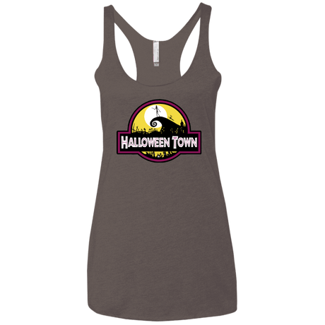 T-Shirts Macchiato / X-Small Halloween Town Women's Triblend Racerback Tank