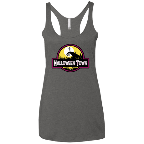 T-Shirts Premium Heather / X-Small Halloween Town Women's Triblend Racerback Tank