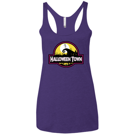 T-Shirts Purple Rush / X-Small Halloween Town Women's Triblend Racerback Tank