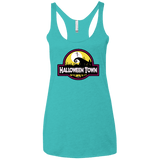 T-Shirts Tahiti Blue / X-Small Halloween Town Women's Triblend Racerback Tank