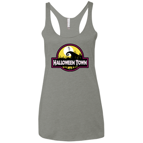 T-Shirts Venetian Grey / X-Small Halloween Town Women's Triblend Racerback Tank