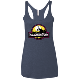 T-Shirts Vintage Navy / X-Small Halloween Town Women's Triblend Racerback Tank