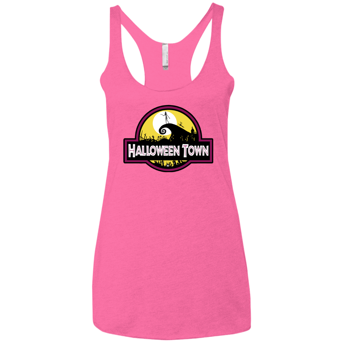 T-Shirts Vintage Pink / X-Small Halloween Town Women's Triblend Racerback Tank