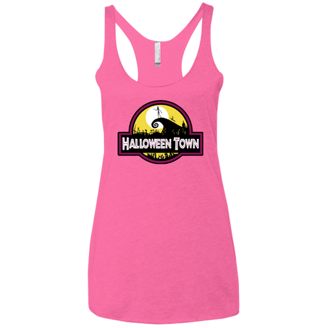 T-Shirts Vintage Pink / X-Small Halloween Town Women's Triblend Racerback Tank