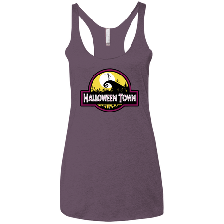 T-Shirts Vintage Purple / X-Small Halloween Town Women's Triblend Racerback Tank