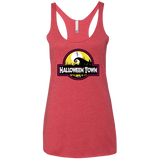 T-Shirts Vintage Red / X-Small Halloween Town Women's Triblend Racerback Tank