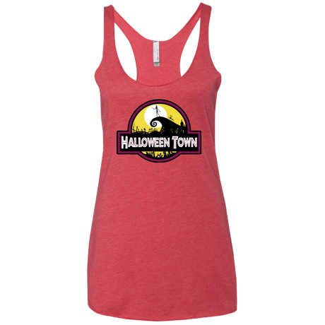 T-Shirts Vintage Red / X-Small Halloween Town Women's Triblend Racerback Tank