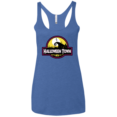 T-Shirts Vintage Royal / X-Small Halloween Town Women's Triblend Racerback Tank