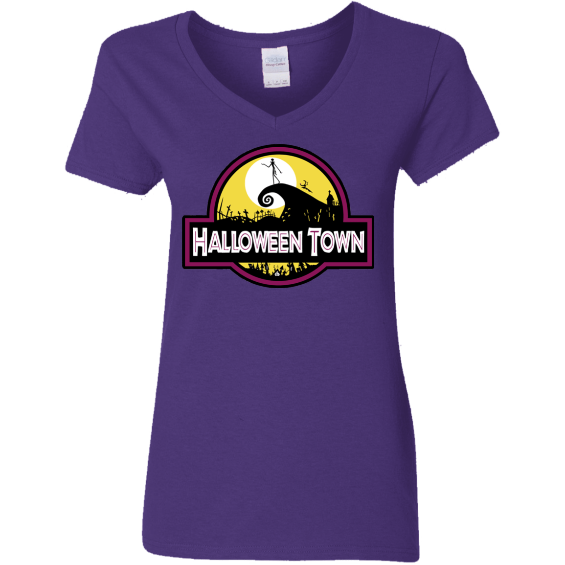 Halloween Town Women's V-Neck T-Shirt