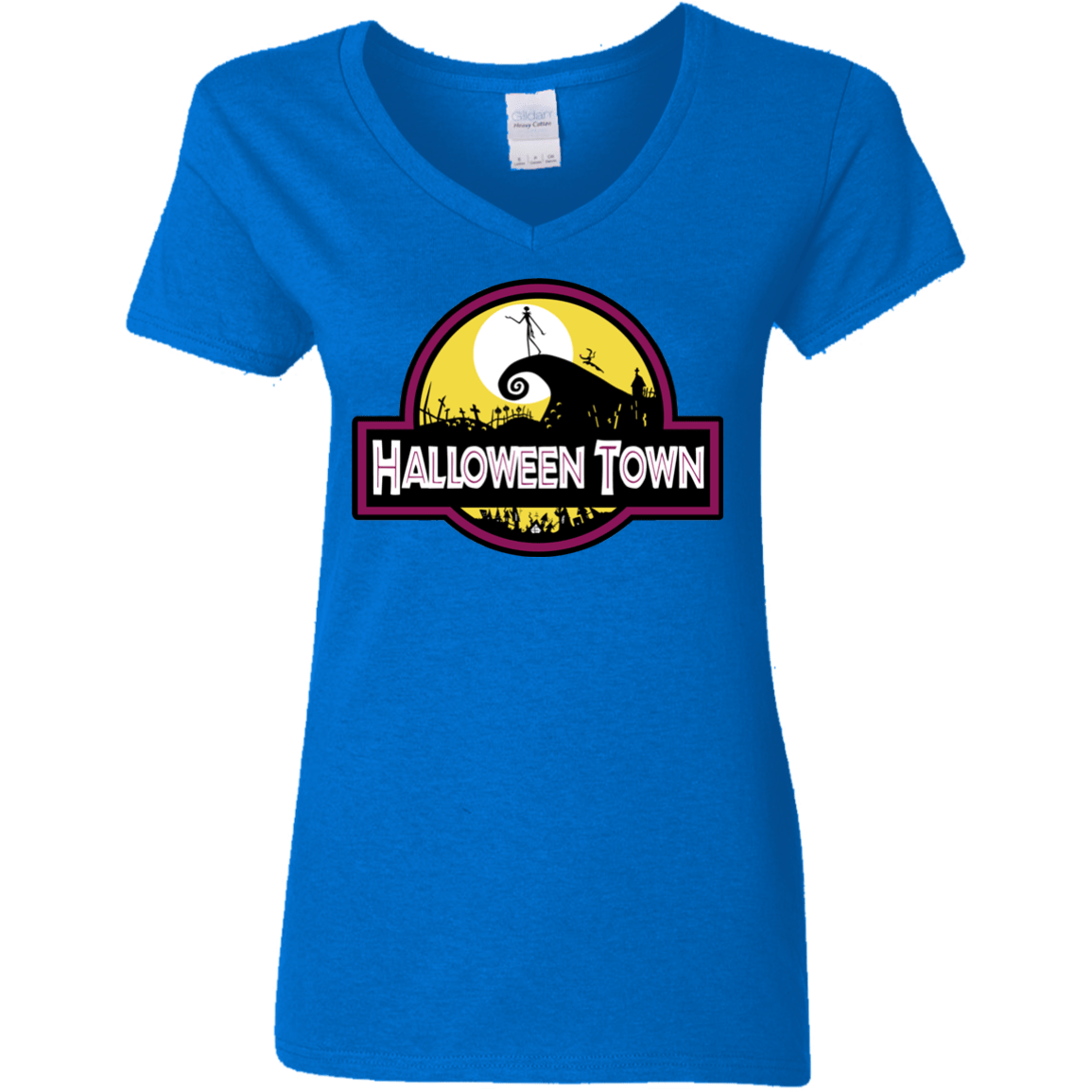 Halloween Town Women's V-Neck T-Shirt