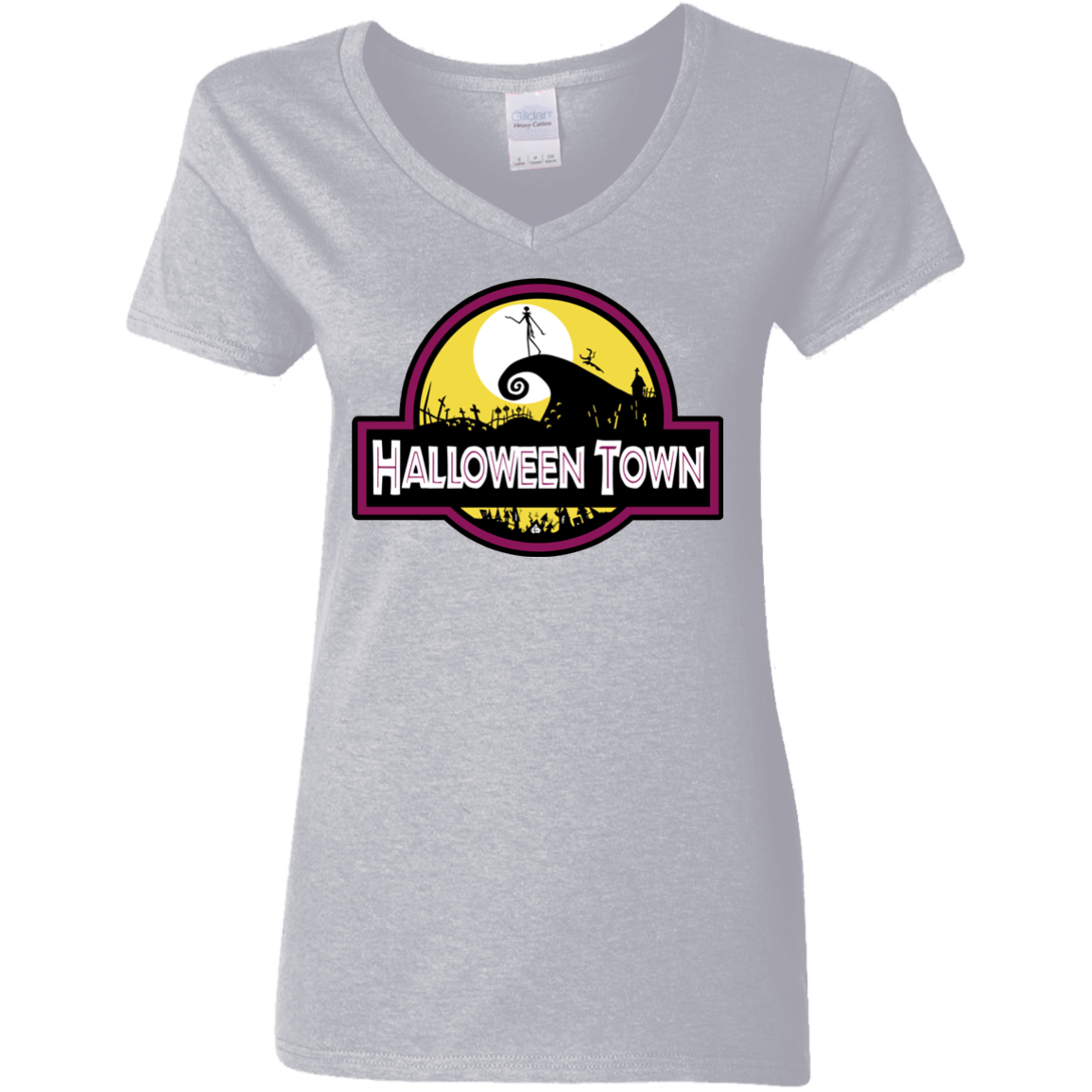 Halloween Town Women's V-Neck T-Shirt