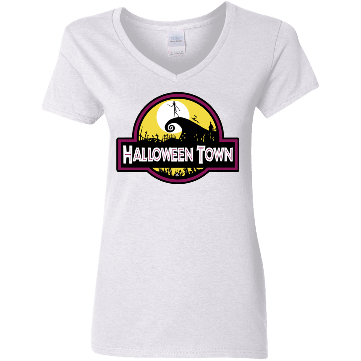 Halloween Town Women's V-Neck T-Shirt