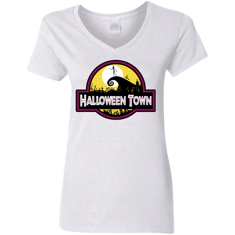 Halloween Town Women's V-Neck T-Shirt