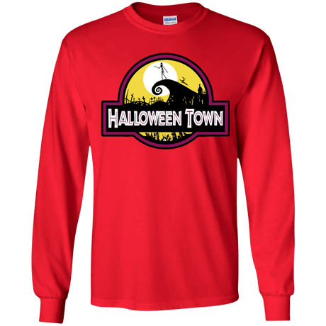 T-Shirts Red / YS Halloween Town Youth Long Sleeve T-Shirt