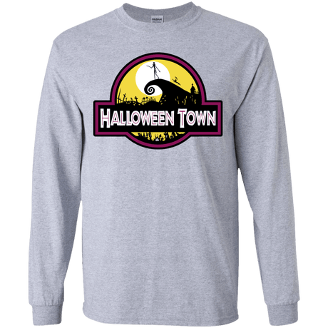 T-Shirts Sport Grey / YS Halloween Town Youth Long Sleeve T-Shirt