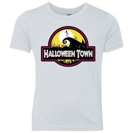 T-Shirts Heather White / YXS Halloween Town Youth Triblend T-Shirt